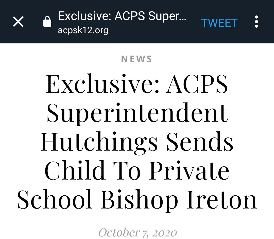 This is the same district with the superintendent who pulled his child out of virtual public school and sent them to in-person private school.
