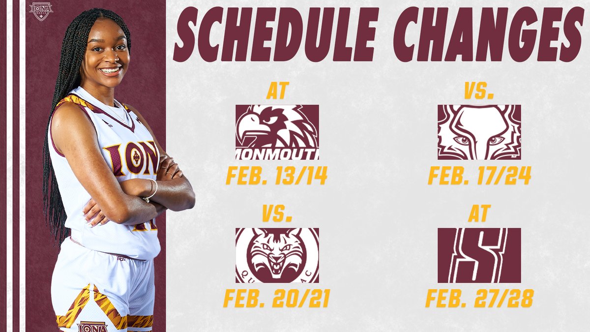 Iona Women's Hoops on Twitter "🚨 SCHEDULE UPDATE 🚨 ICWBB visits