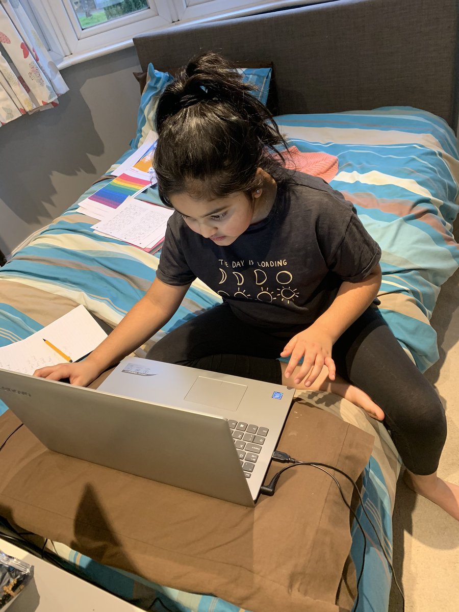PoonamModi13's tweet photo. Ahria has been beavering away on her set work today and really enjoyed it!! Wishing you all a very happy weekend 😊😊 @HighwoodPrim4B @headhighwood @deputyhighwood https://t.co/w8ovNyxKq4