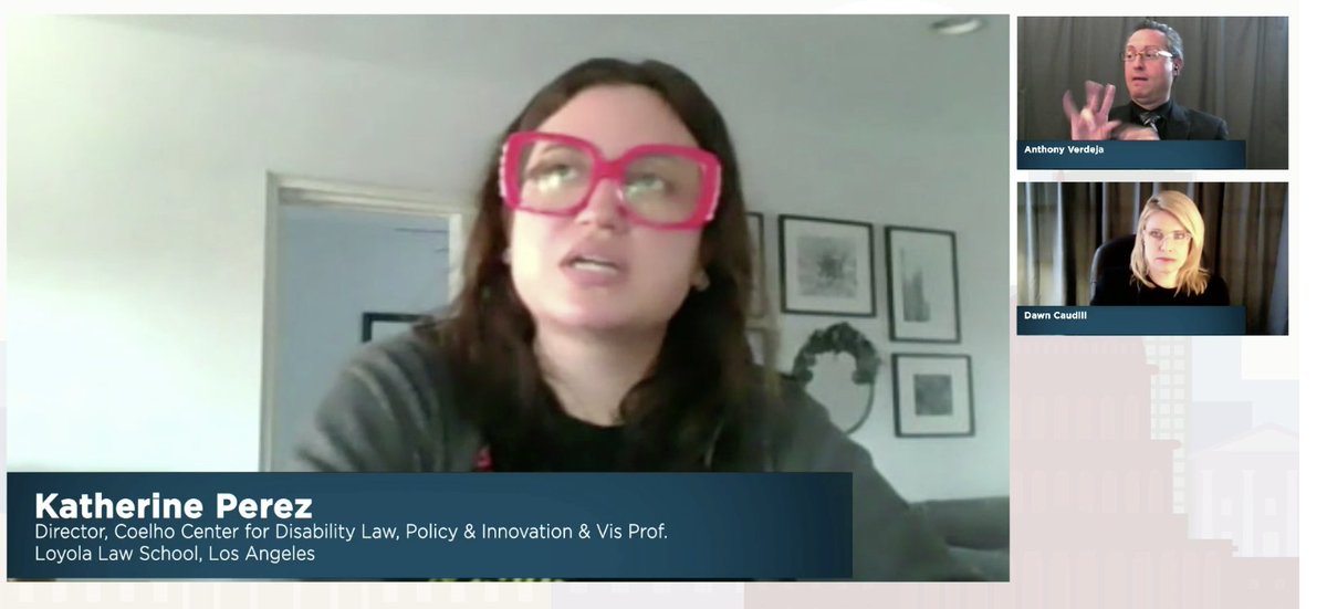  @katperez84 now discusses immigration & disability. The group of activists who deal with this issue is growing: activists from both groups are teaching each other how to deal w this intersection. The public charge rule is a key issue-example of how disability is constructed.
