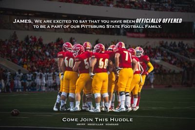 _OfficialPJT's tweet photo. #AG2G 🙏🏾Blessed to receive an offer from @GorillasFB!! @CoachB_Larson @recruitingko https://t.co/gsSZwYURbn
