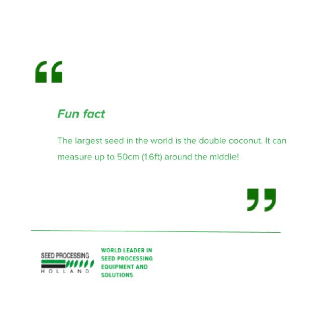 seedprocessing's tweet photo. Fun fact. 

#seedprocessing #funfact #largestseed #coconut https://t.co/151yHXr4i1