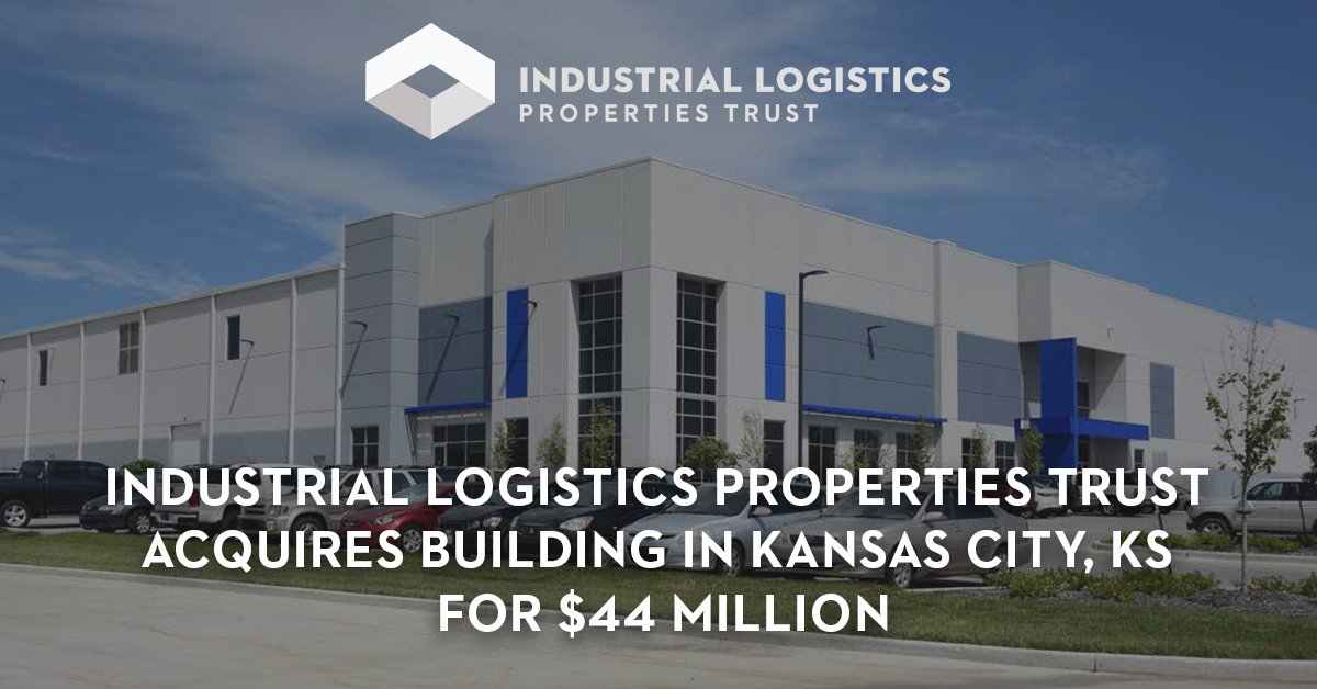 The_RMR_Group's tweet photo. Industrial Logistics Properties Trust (Nasdaq: ILPT), an RMR client company, announced the acquisition of a net leased Class A #industrialbuilding in Kansas City, Kansas. The 645,000 SF modern #distributionfacility is situated on 57 acres located at 17001 West Mercury Street. https://t.co/bchFR8n9QB