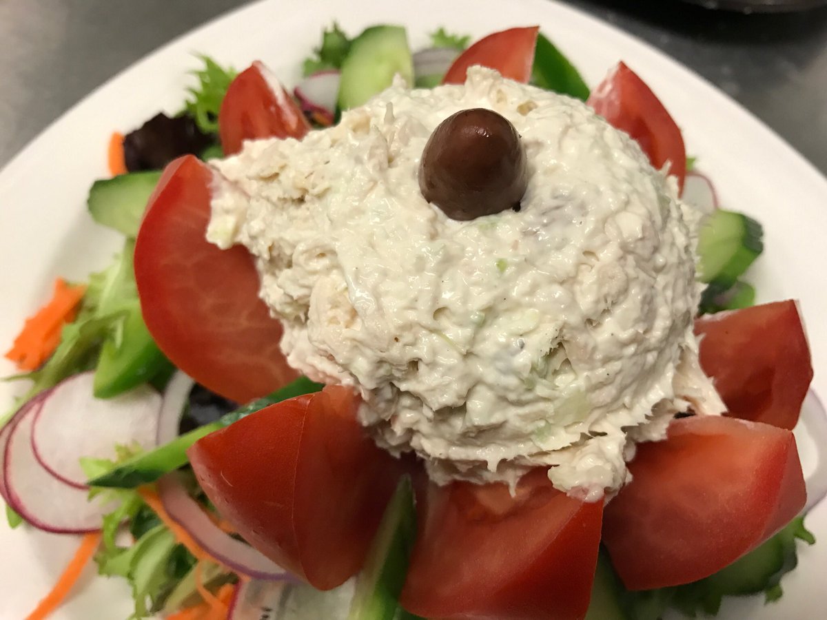 Start your New Year right with healthier choices! Enjoy our yummy Grilled Chicken Greek Salad with our homemade Greek Vinaigrete Dressing or a tasty Stuffed Tomato!!