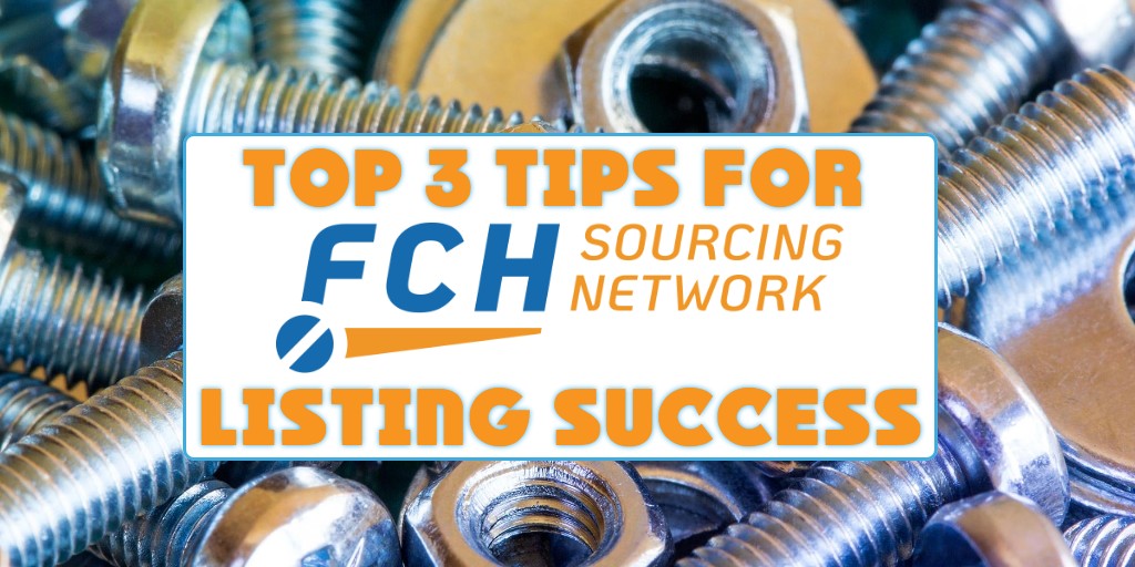 SourceFasteners's tweet image. Want to increase the number of #sales inquires from your FCH listings? Then follow the lead of top performing network members. ow.ly/hKSx50D3vYP #fasteners