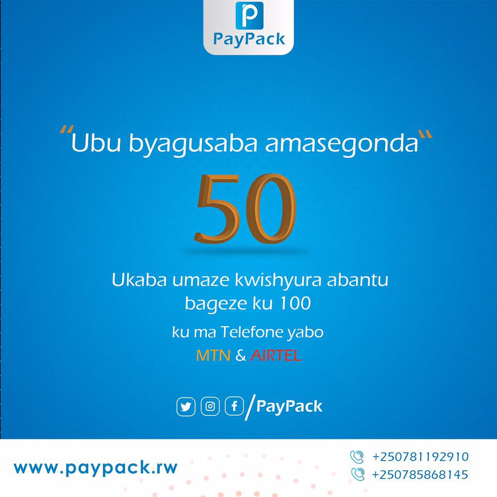paypack_rw's tweet photo. Ntibikugore kwishyura abantu benshi icyarimwe😉.
Koresha #PayPack maze wohereze amafaranga ku bantu benshi icyarimwe mu gihe gito.
#CashlessSociety
#bulkpayments https://t.co/ifLZRY9juR