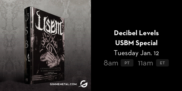 gimmeradio's tweet photo. TUESDAY! Fresh off the publication of the revered “USBM: A Revolution of Identity in American Black Metal” by @dbmagazine writer #DanielLake, #Decibel founder & editor-in-chief #AlbertMudrian will be hosting a #USBM themed episode of #DecibelLevels! - https://t.co/6aKOsMFFUJ https://t.co/kYBYijF5qK