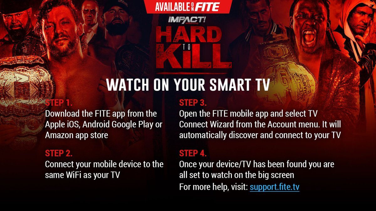 Triller_TV's tweet photo. New to #FITE? 🆕
Looking for @IMPACTWRESTLING #HardToKill?🔍

We make it quick and easy on how to order using YOUR FAVORITE DEVICE.

Follow these simple instructions and you'll be enjoying the biggest #wrestling PPV in NO TIME!

🔥 https://t.co/PN4uzDz9hh https://t.co/TFVB9jlQvn