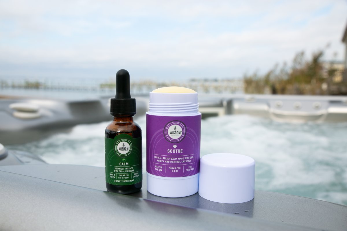 ModernMidLifer's tweet photo. What better way to destress than with our CALM formula, and a bubble bath? Putting on our SOOTHE topical afterwards! We feel relaxed just thinking about it. #NationalBubbleBathDay #ModernMidLifer #WisdomEssentials #cbd https://t.co/KyMTkNAO1S