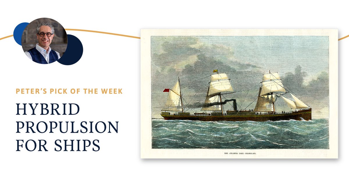 energyphileorg's tweet photo. “In energy transitions, concern about refueling isn’t new. 19th-c. hybrid sailing steamships abandoned their sails once coal was readily available at ports. As EV range anxiety decreases, hybrid vehicles will likely sail off into the sunset.” ~@PTertzakian #PetersPickoftheWeek https://t.co/hGUrlEl1mm