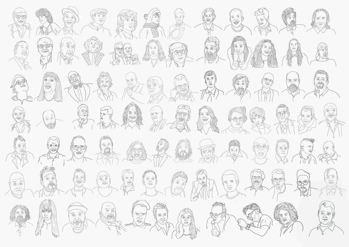 reed_mat's tweet photo. I have created this print to sell to help the non profit north east comedy collective @FeltNowt help maintain comedy in the north east. It’s £25 inc p+p let me know here or on my instagram if you want one 
@mattreedillustration on insta 
#savelivecomedy https://t.co/FpcZYB2DGo