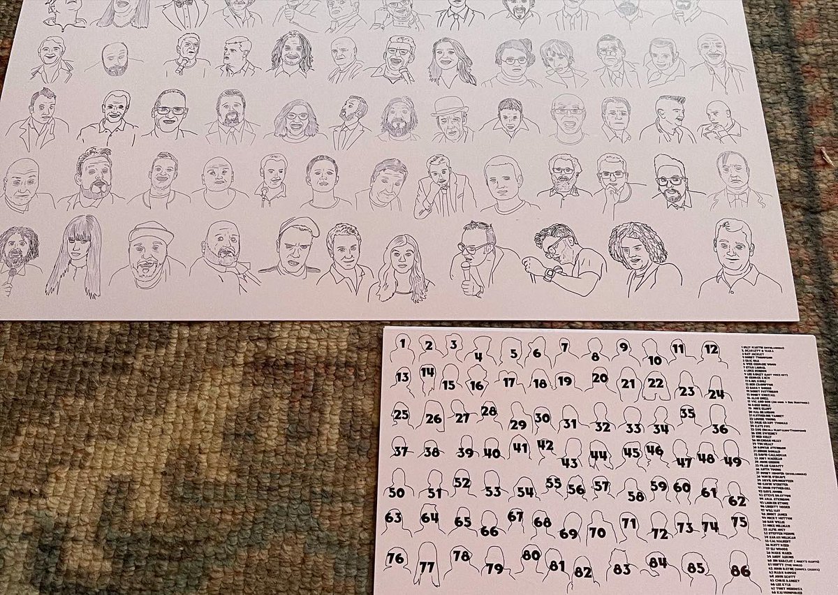 I have created this print to sell to help the non profit north east comedy collective <a href="/FeltNowt/">Felt Nowt</a> help maintain comedy in the north east. It’s £25 inc p+p let me know here or on my instagram if you want one 
@mattreedillustration on insta 
#savelivecomedy