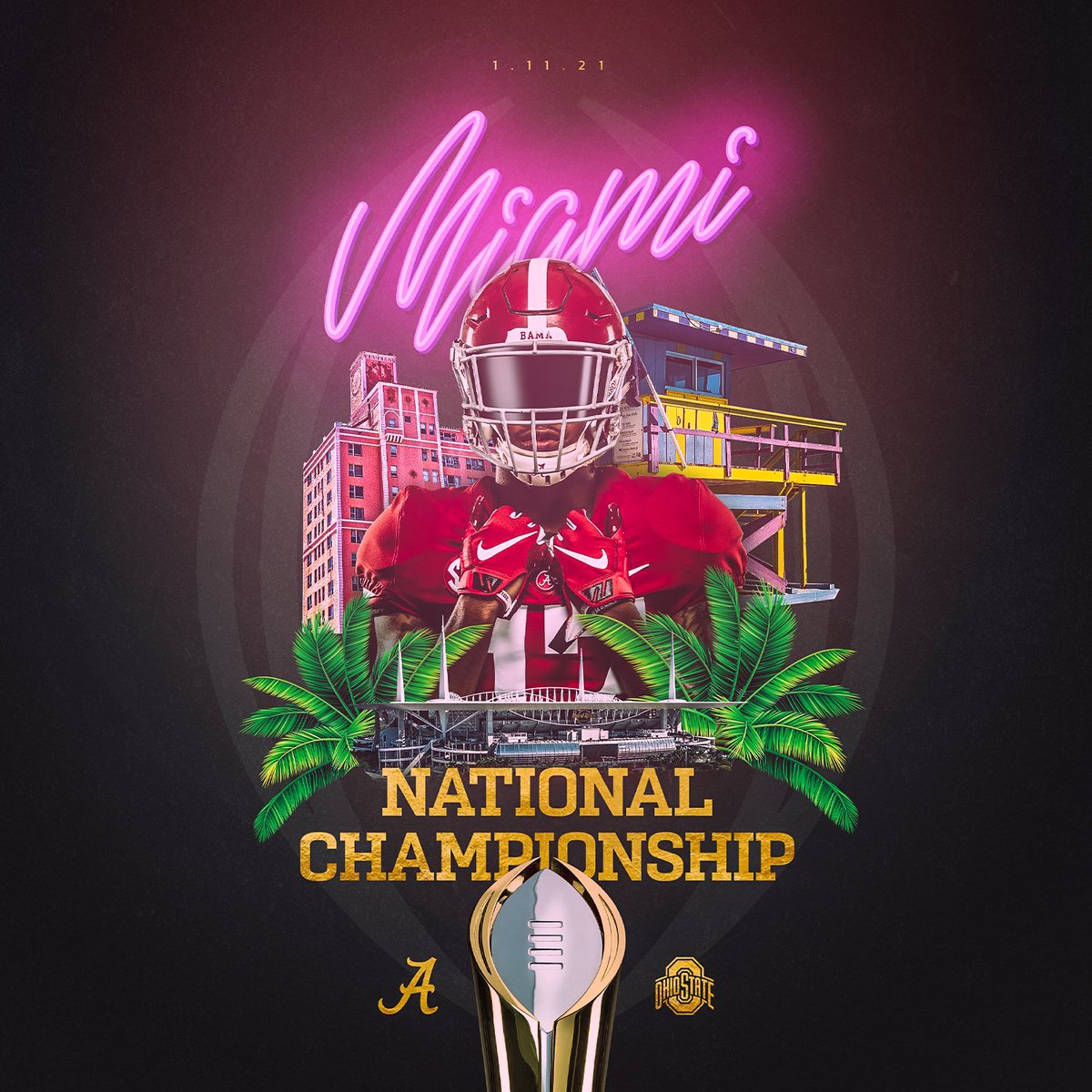 AlabamaFTBL's tweet photo. The 🏟 is Set!

#CFBPlayoff #RollTide https://t.co/S6fIrp5Npw