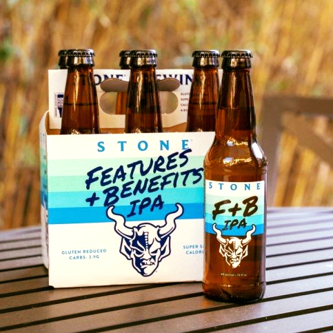 BudweiserCB's tweet image. Stone Features &amp;amp; Benefits is 4% ABV, gluten reduced, 2.9g carbs, 95 calories and 100% a flavorful, amazingly tasty IPA from @StoneBrewing 🍻 #stonebrewing #featuresandbenefits
