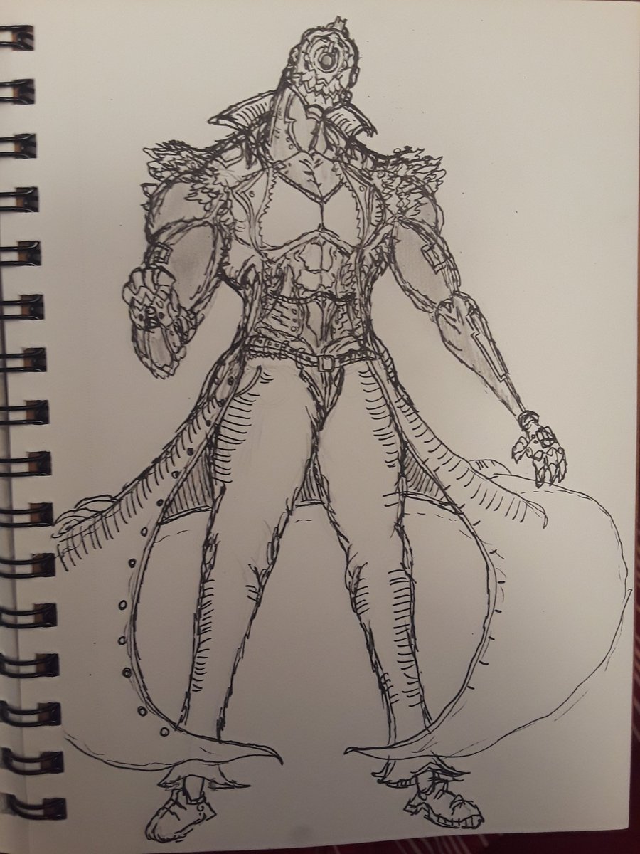 Cloverknight5's tweet photo. Don't know if anyone is a fan of manga, just wanted to post some sketches I drew of Juzo Inui from No Guns Life. Been reading volume 1 and loving it. Now I really want to learn how to draw him. #JuzoInui #nogunslife https://t.co/zJbi0ykMfh