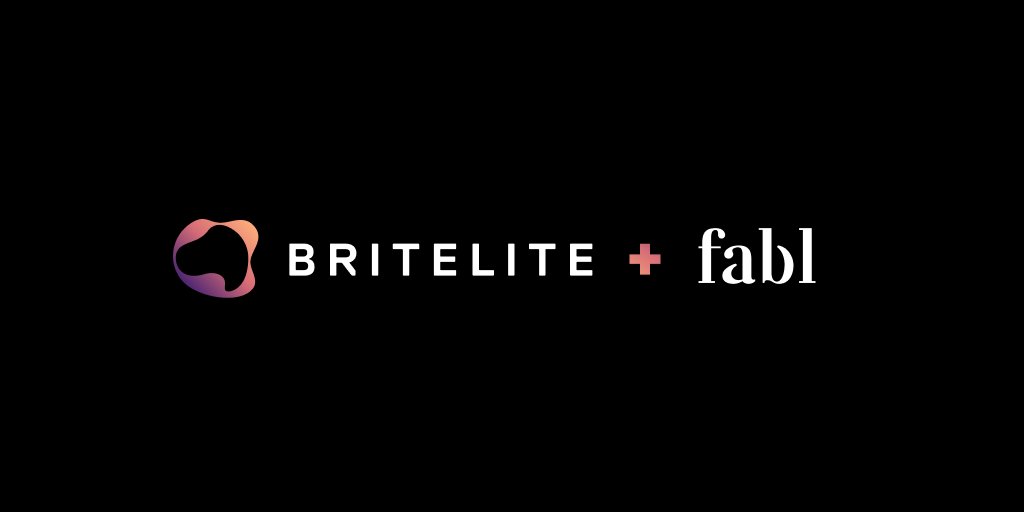 To kick off the New Year we have a huge ANNOUNCEMENT: It is our joy to share Britelite's acquisition of <a href="/fablco/">Fabl</a> and the introduction our new CEO @DainaMiddleton. 

Learn more here -- 
briteliteimmersive.com/blog/britelite…

#mergeraquisition #creativetechnology