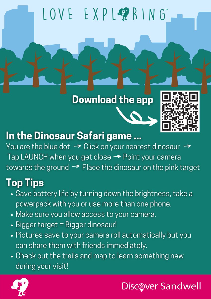 🎉TIPTON and OLDBURY!! 🎉 Victoria Park, #Tipton and Barnford Park, #Oldbury have joined some of our other parks on the @LoveExploringHQ . Download the app here before you go out for #dailyexercise and find #dinosaurs and #WinterFairies along the way!! bit.ly/3oihUNZ