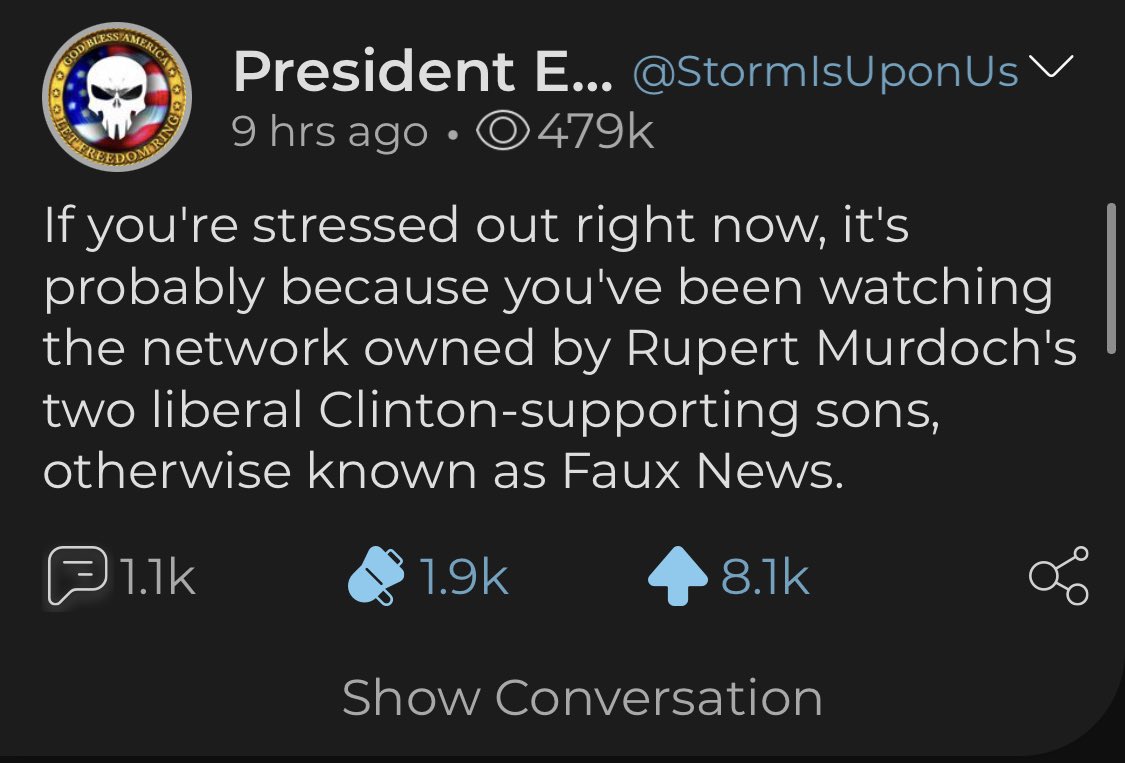 3. FOLLOW @ STORMISUPONUS ON PARLER. HE’S BEEN EXTREMELY CONSISTENT WITH HIS MESSAGES. EITHER HE IS RIGHT...OR HE’S AN OVERTLY CRUEL PSYCHOPATH. YOU BE THE JUDGE.