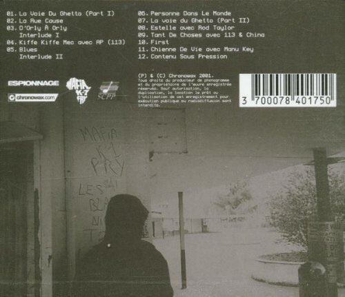 Réalisé et quasi entièrement produit par DJ Mehdi (RIP), cet album est le résultat d’un travail mené en duo par les 2 artistes!Un album familial 12 titres ou Karlito invite entre autres des membres du crew du 9-4 ( AP, Manu Key, OGB et le 113 dans son ensemble..)!