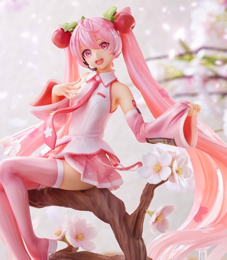 feeling down? here's a little thread of some sakura miku figures to whoever might need it! let's start off with spiritale's sakura miku figurine! one of my personal faves