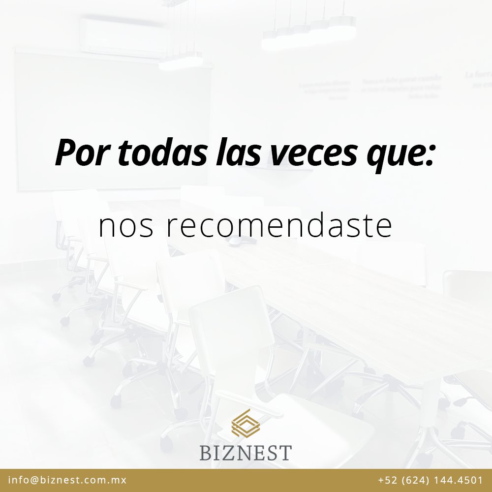 OficinasBiznest's tweet image. GRACIAS por seguir formando parte
de esta comunidad emprendedora 👩‍💻🧑‍💼
~
#coworking #trabajofeliz #solucionesempresariales #oficinasvirtuales #BusinessLounge #LosCabos