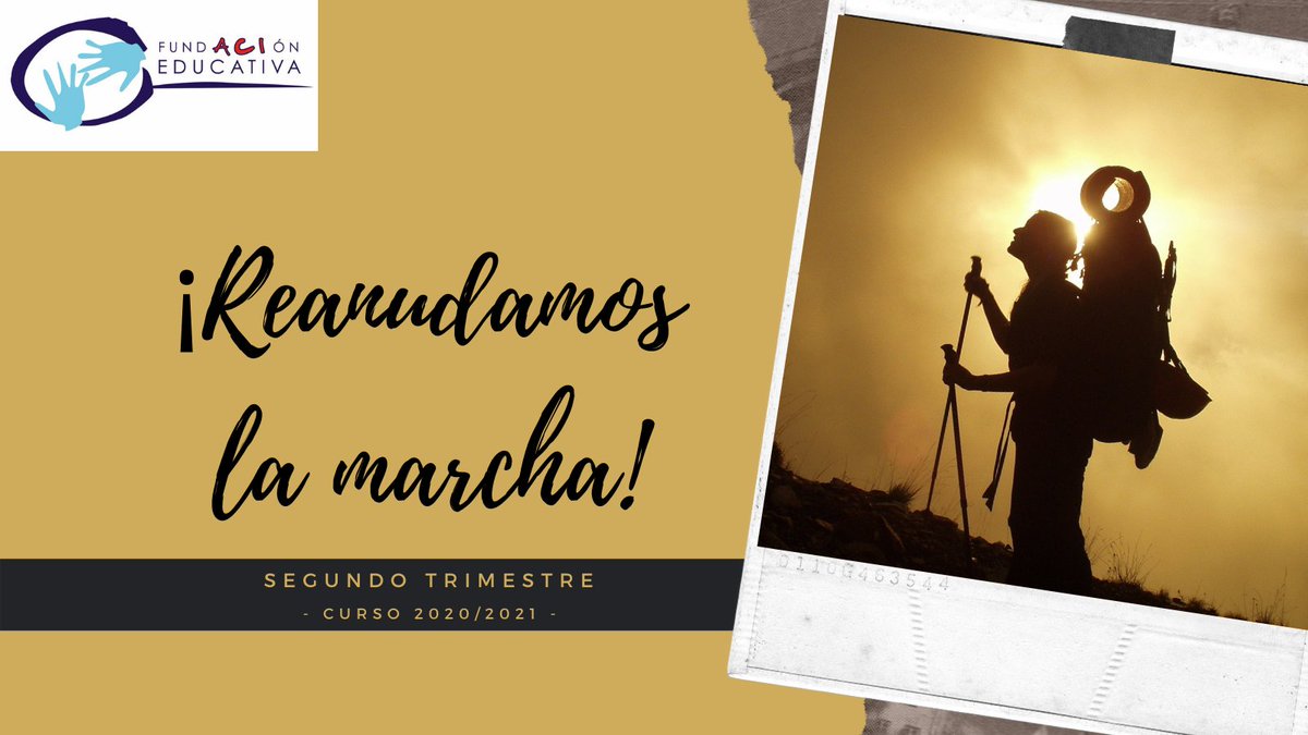 ...con la mochila cargada con los aprendizajes del primer trimestre... apoyados en cada uno de vosotros y con la mirada alta, llena de la ilusión de quien intuye que la cima está un poquito más cerca. ¡A por el segundo trimestre!
.
#SomosDeEsclavas