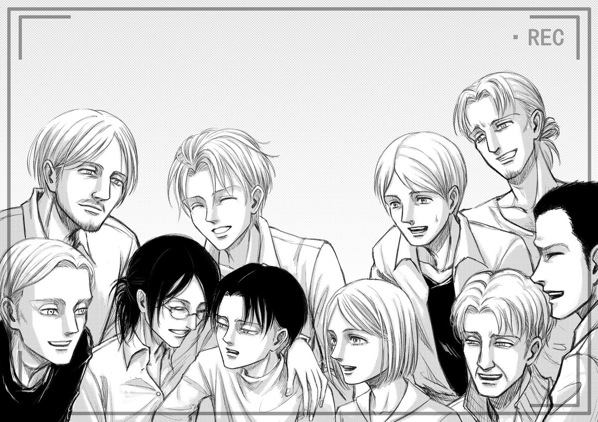 LA1608's tweet photo. Reunion 

#AttackOnTitan https://t.co/rbMhozSeTo