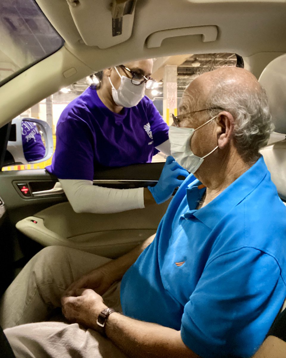 SibilaMan's tweet photo. Finally! Feelings of hope and relief knowing my parents have taken their first COVID vaccination. We are eternally grateful to @OrangeCoFL and @DohOrange for making it possible to get these needles in the arms of my mom and dad. https://t.co/JTfCFhDwIt
