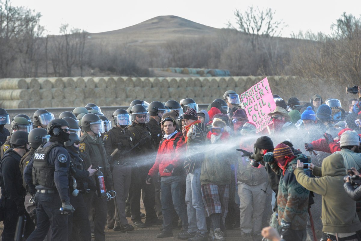 ajplus's tweet photo. Police arrested 760 people at Standing Rock in 2016 and 2017, using attack dogs, rubber bullets and water cannons.

At Wednesday’s pro-Trump riot at the Capitol, police arrested just 68, mostly for violating curfew. https://t.co/ezUlQC915x https://t.co/63T0RZyVPA