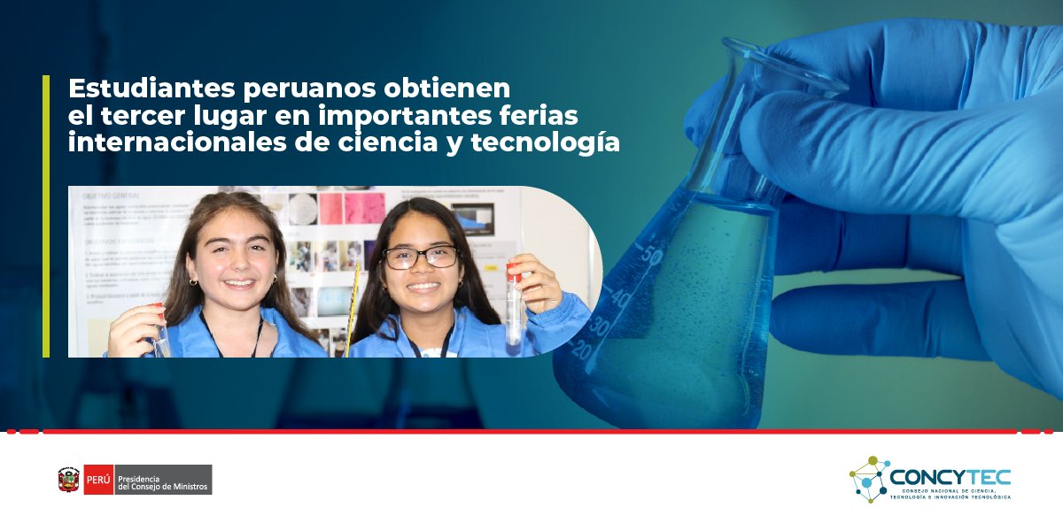🇵🇪👧🔬 Estudiantes de Tacna y Tumbes alcanzaron el tercer lugar en la Indonesia International Applied Science Olympiad y en la “ExpoCiencias” Mundial de Sonora 2020, respectivamente.

Escolares fueron ganadores de Eureka 2019 del <a href="/ConcytecPeru/">Concytec Perú</a> 

💻 ➡ bit.ly/3bmcwGg