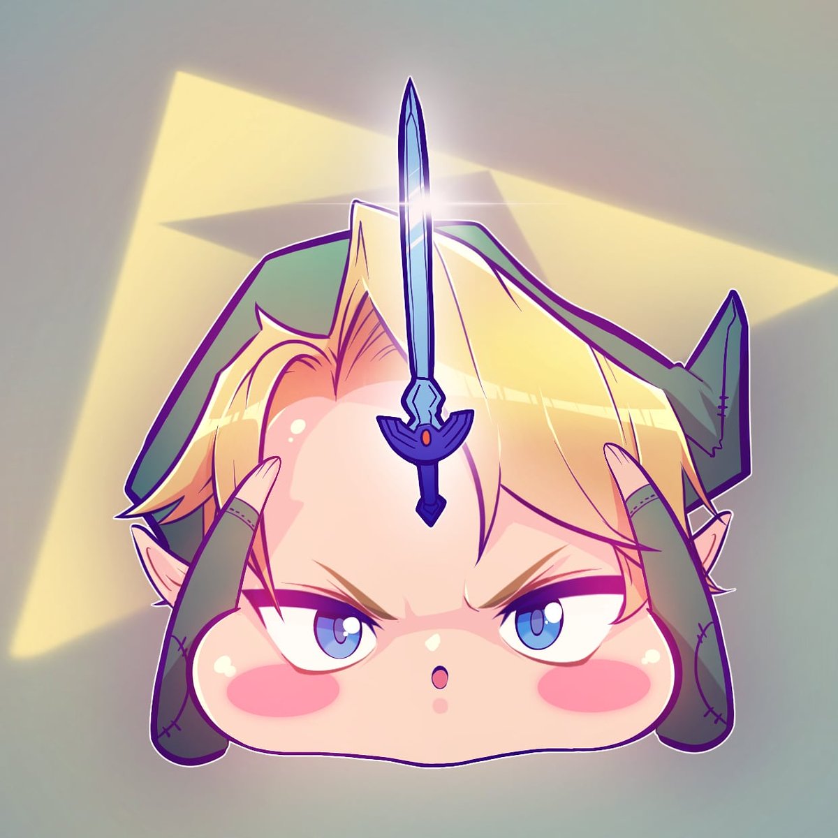 A tiny hero of time appeared today! XD 
Links joined my band of squwishy characters :)

#legendofzelda #chibi #zeldafanart