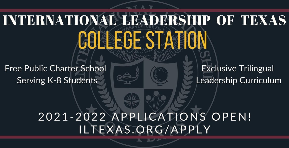 Applications are OPEN for the 2021-2022 school year! 

Have questions about our school? Set up an appointment with our Student Recruiter or Text (972)-246-8922

Apply today: iltexas.org/apply