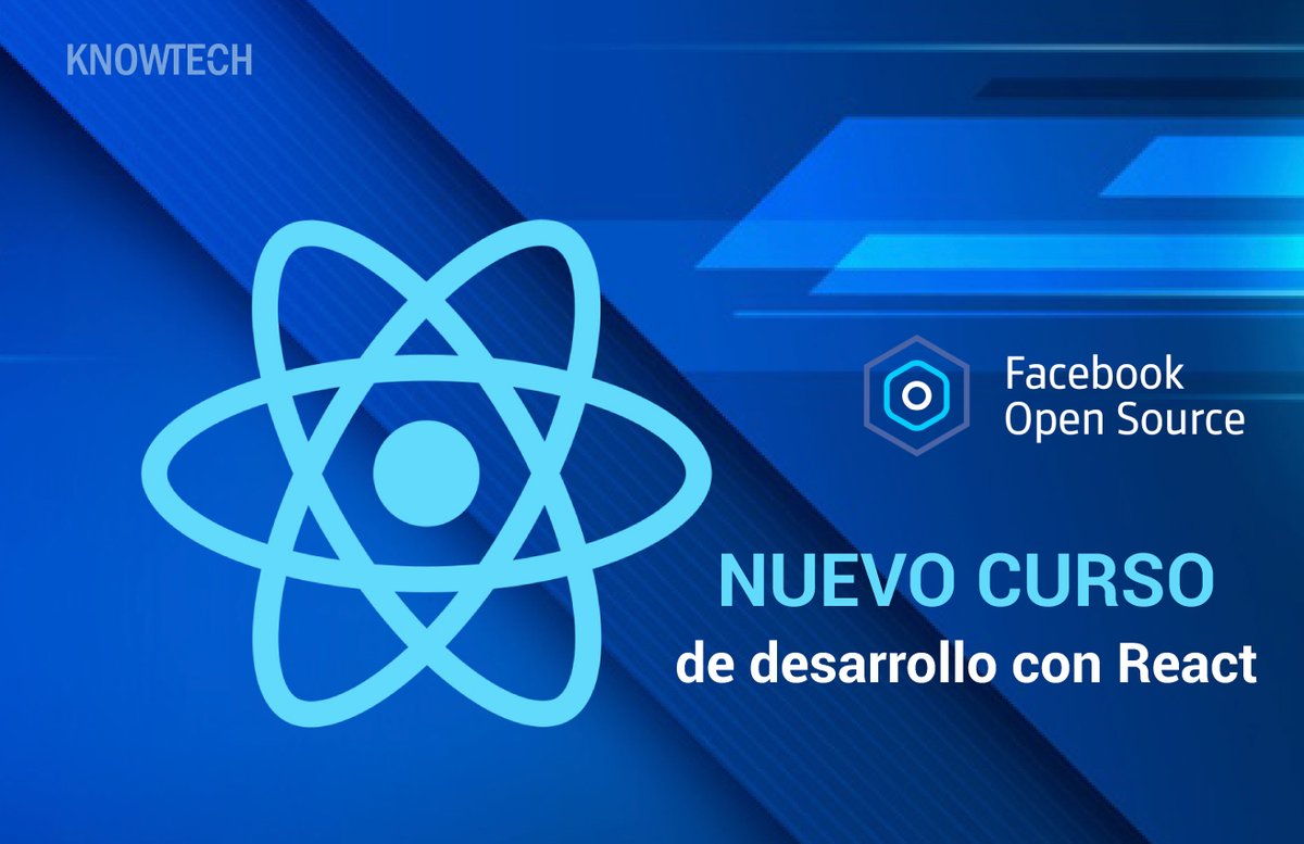 KnowtechBCN's tweet photo. Hemos actualizado nuestro curso de #React con todas las novedades, #Testing con #Jest o #Cypress o temas como #Flux, #Redux, #ReactHooks y #SSR (Server Side Rendering) 
+Info en https://t.co/SMBggRYFjm https://t.co/diRjcP7pY0