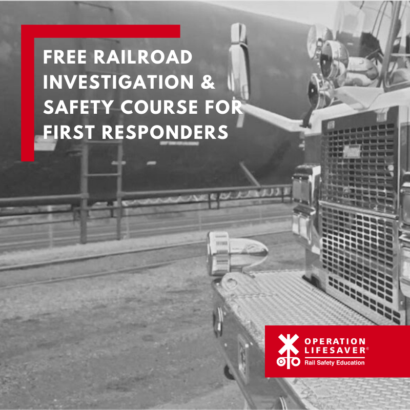 Are you a first responder? Operation Lifesaver has a course to prepare you for emergencies involving tracks and #trains.

🚨FREE COURSE FOR FIRST RESPONDERS: bit.ly/3qNVarq