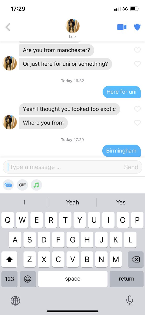 “You look to exotic to be from Manchester”