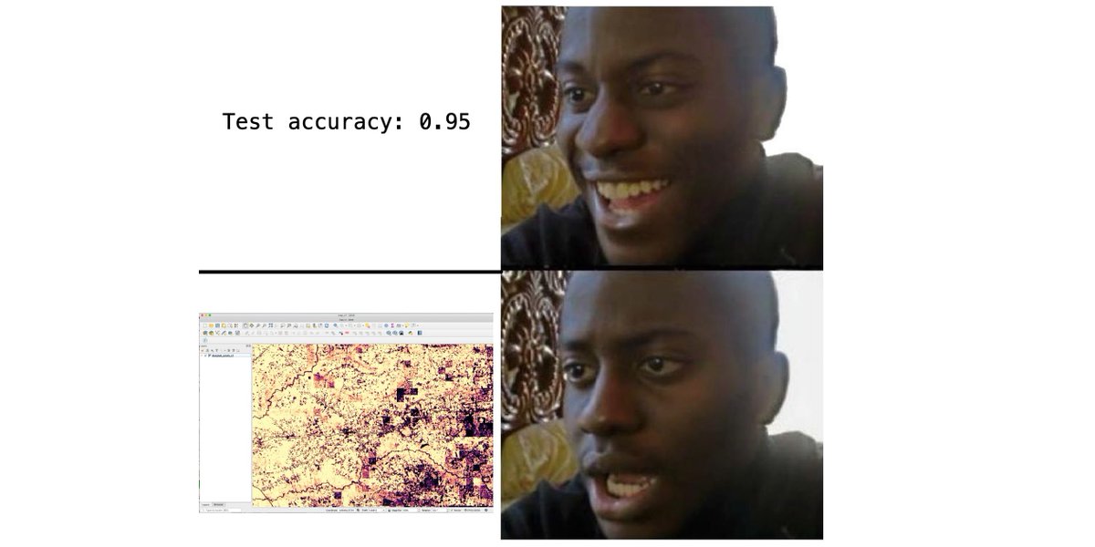 Developing ML methods for land cover mapping be like...

#machinelearning #EO #satellite #geospatial