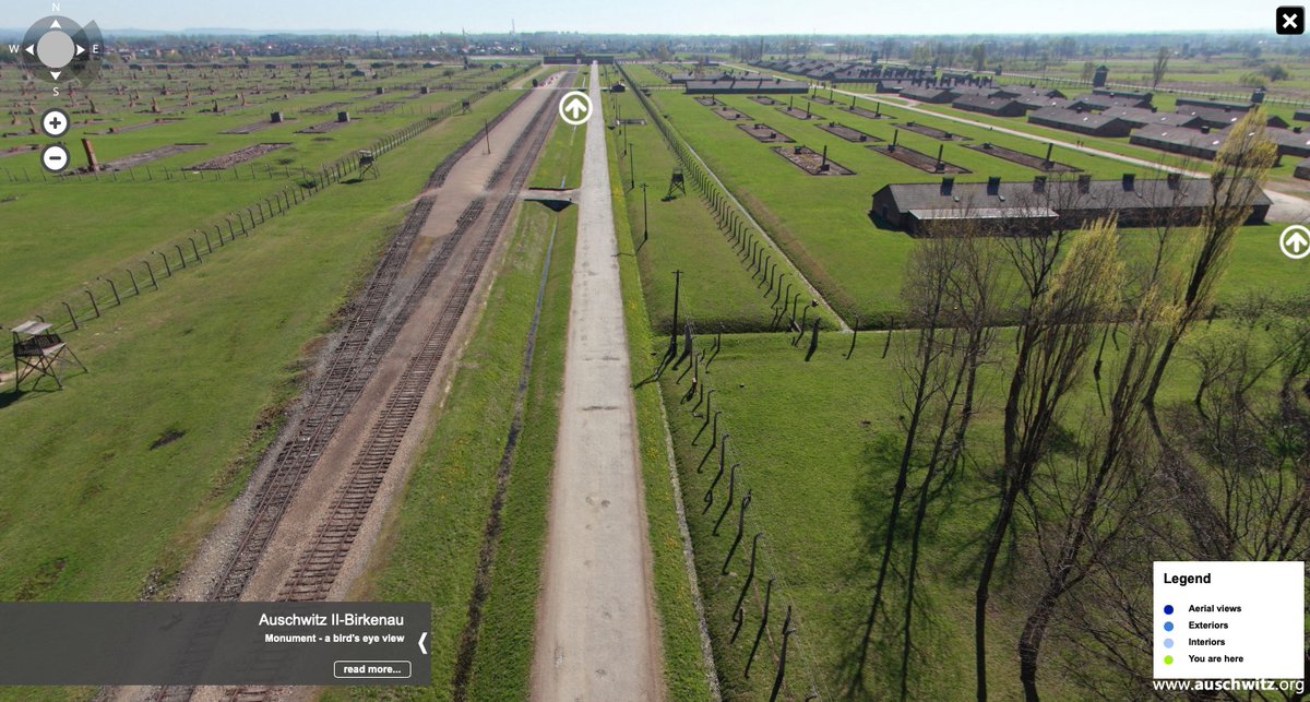 Most people will never visit @Auschwitzmuseum, but the historical site can be visited online. See, learn and remember: panorama.auschwitz.org.