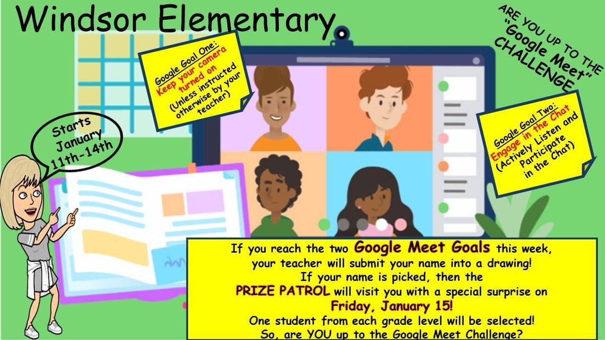 daquickel's tweet photo. @WindsorElem students! Join our challenge and stay engaged! The Wildcat Prize Patrol MAY visit you next week! https://t.co/aEUN8fXL50