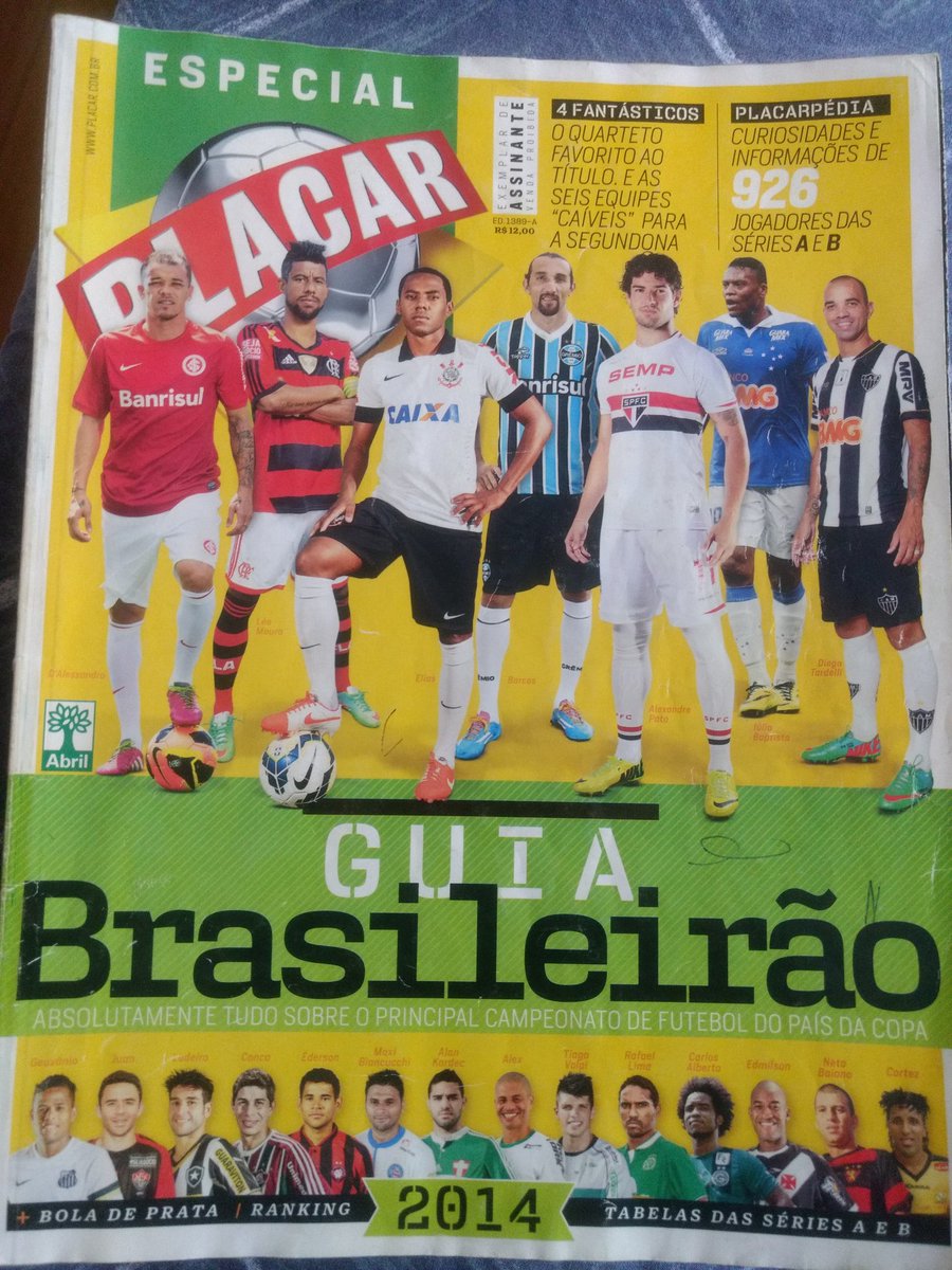 AlexPontaGross1's tweet photo. [ THREAD ] 
Guias do #Brasileirão
#SelecaoSportv #fsradiobrasil 

2011 / 2012 / 2013 / 2014
(+) https://t.co/wQQWjy3YMr