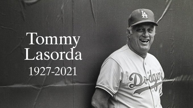 criswinter412's tweet photo. Sad to hear #Dodgers Hall of Fame manager #TommyLasorda has passed away at the age of 93. #RIP #RIPTommy #tommylasorda #dodgers #ladodgers #dodgersmanager https://t.co/FMXRDAFjzr
