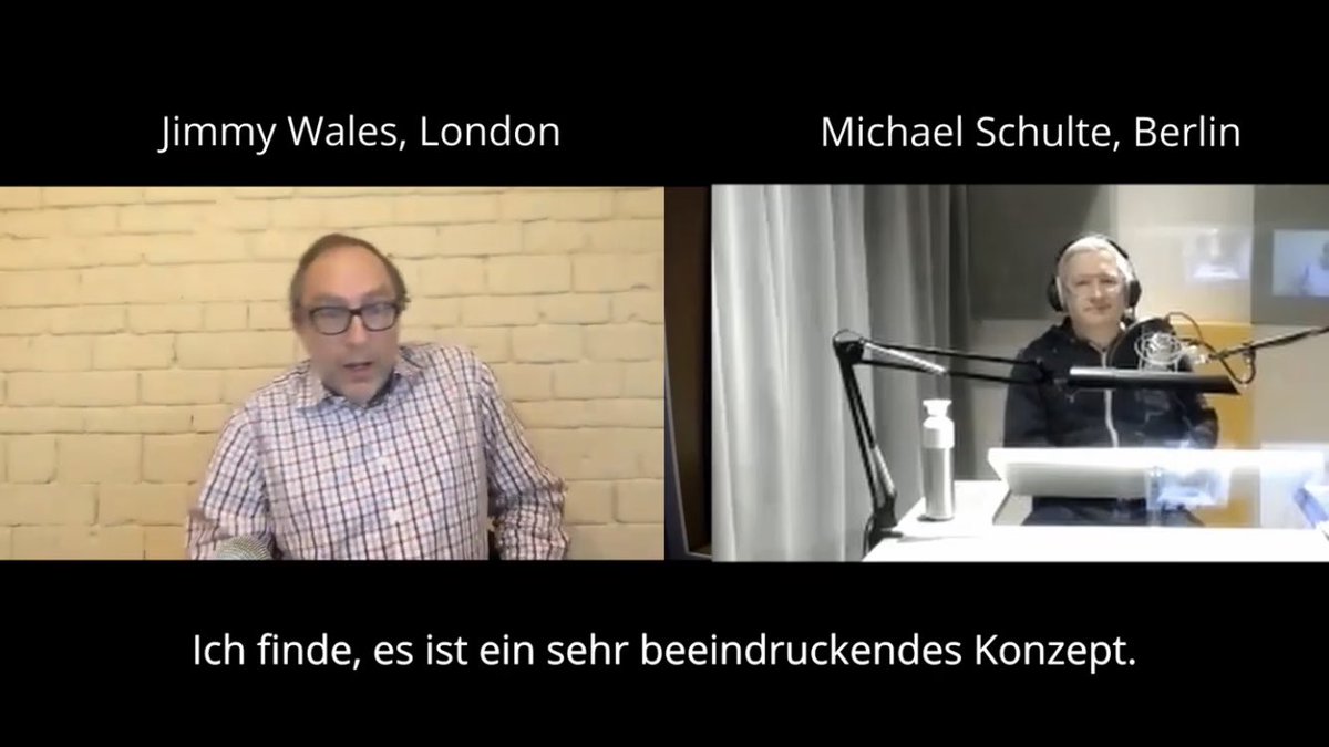 Klexikon.de - Wikipedia für Kinder (@klexikon) on Twitter photo #Wikipedia20
Yes, we interviewed <a href="/jimmy_wales/">Jimmy Wales</a>, the founder of <a href="/Wikipedia/">Wikipedia</a>. Jimmy describes Klexikon as a "really impressive concept" and a "fascinating challenge that requires even more effort and thought":
m.youtube.com/watch?v=QRUJF6…
<a href="/AP/">The Associated Press</a> <a href="/Wikimedia/">Wikimedia Foundation</a> <a href="/lyssaslounge/">Katharina Borchert</a> <a href="/vrandezo/">Denny Vrandečić</a> <a href="/reuters_de/">Reuters Deutschland</a> #Wikipedia20
Yes, we interviewed <a href="/jimmy_wales/">Jimmy Wales</a>, the founder of <a href="/Wikipedia/">Wikipedia</a>. Jimmy describes Klexikon as a "really impressive concept" and a "fascinating challenge that requires even more effort and thought":
m.youtube.com/watch?v=QRUJF6…
<a href="/AP/">The Associated Press</a> <a href="/Wikimedia/">Wikimedia Foundation</a> <a href="/lyssaslounge/">Katharina Borchert</a> <a href="/vrandezo/">Denny Vrandečić</a> <a href="/reuters_de/">Reuters Deutschland</a>