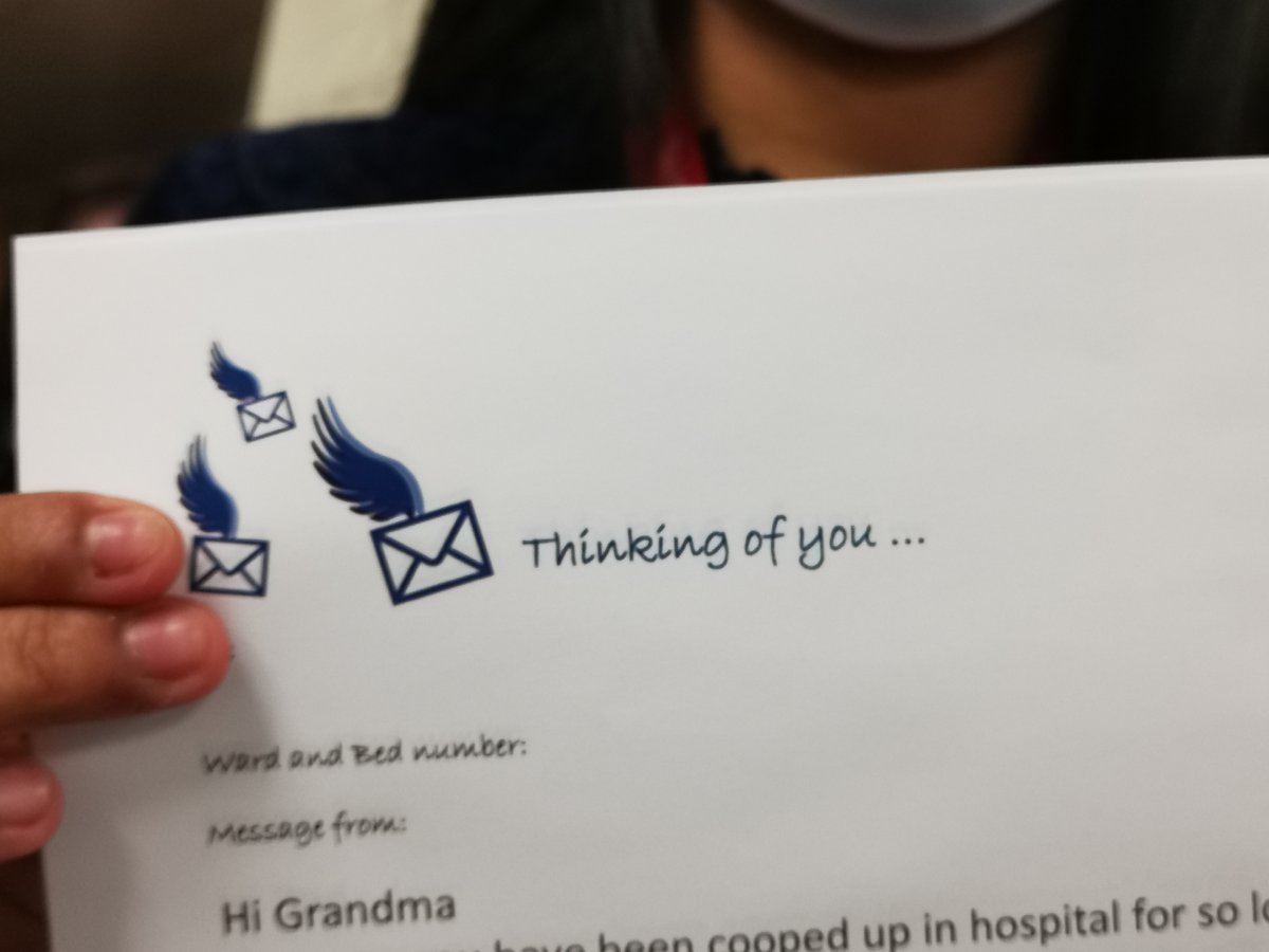 anouskaadamson's tweet photo. Did you know that you can email a message to sash.patientmessages@nhs.net if you would like a message given to or read out to your loved one? State the name and ward and the wonderful Hannah and Farina will make sure it gets there. #OneTeam @sashnhs https://t.co/8Is77HvpQS
