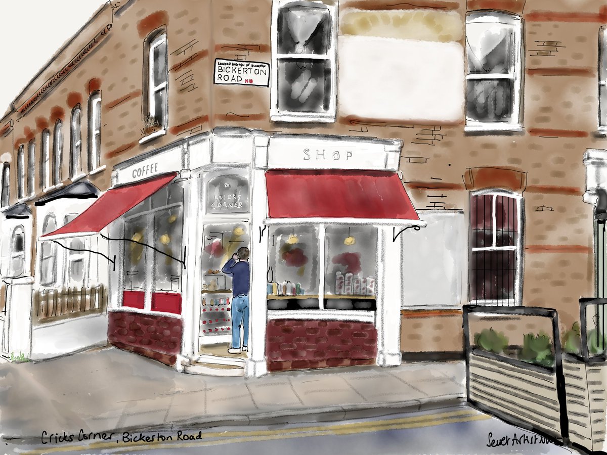 The Secret Artist (@secretartistnw5) on Twitter photo Today's pic is of Cricks Corner, the popular cafe in Dartmouth Park, just saved from being turned into housing.
A great place to visit after enjoying the magnificent view across east London from the nearby reservoir. <a href="/DartmouthPkHill/">Dartmouth Park Hill</a> #cafe #London <a href="/CricksCorner/">Cricks Corner</a> Today's pic is of Cricks Corner, the popular cafe in Dartmouth Park, just saved from being turned into housing.
A great place to visit after enjoying the magnificent view across east London from the nearby reservoir. <a href="/DartmouthPkHill/">Dartmouth Park Hill</a> #cafe #London <a href="/CricksCorner/">Cricks Corner</a>