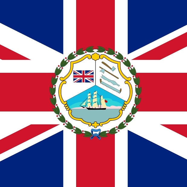 islands_bay's tweet photo. Historic Bay Islands flag, still used as an unofficial symbol of the Islands. The flag was also used by the Governor of British Honduras https://t.co/cpLmUTRbxY