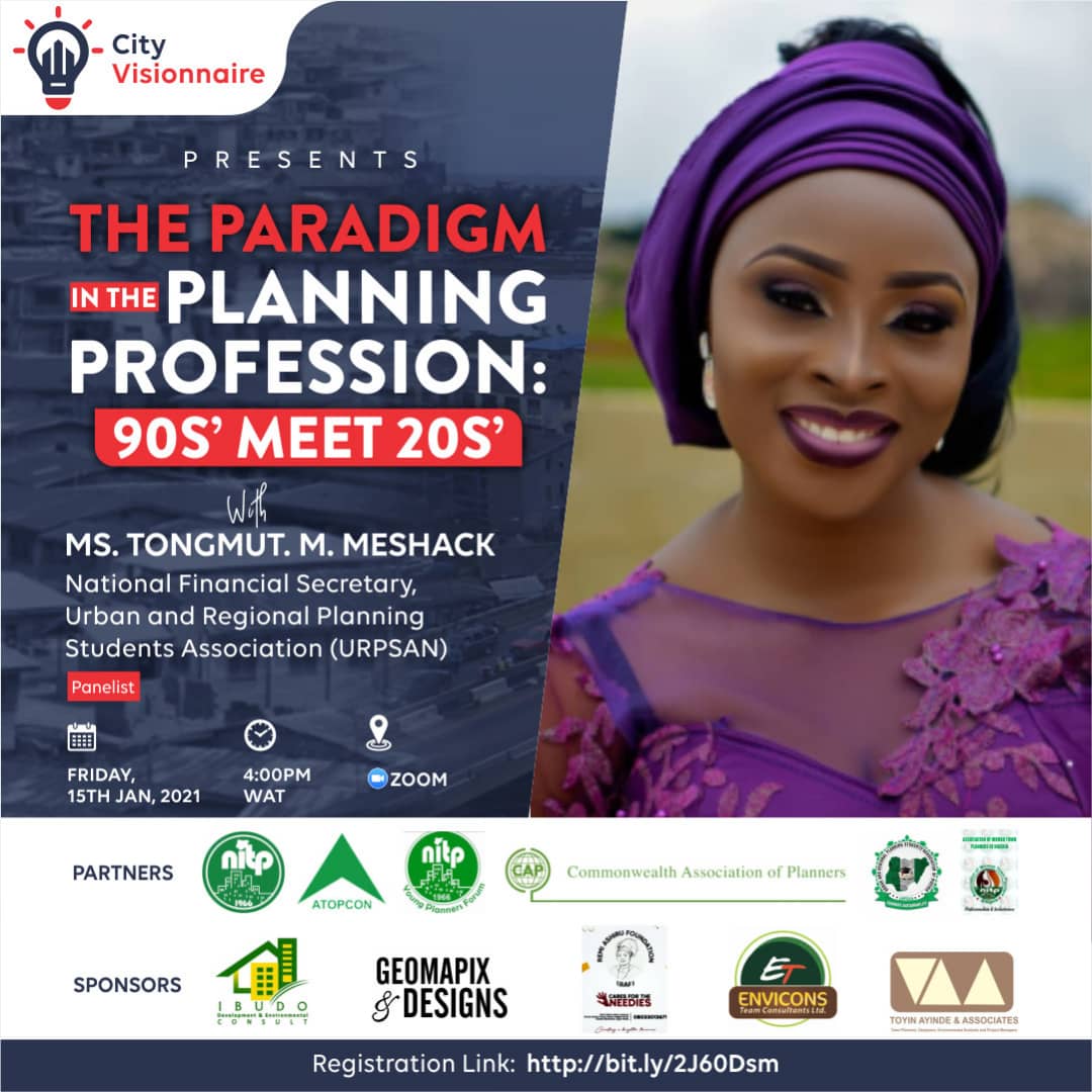 CityVisionnaire's tweet image. #7DaysCountdown
#MeetOurPanelist

PROFILE OF MARY MESHACK TONGMUT

Mary Meshack Tongmut is the last in the family eight. A 500level student of the Department of Urban and Regional Planning, University of Jos. A course which she is so passionate about.

She is a seasoned caterer,