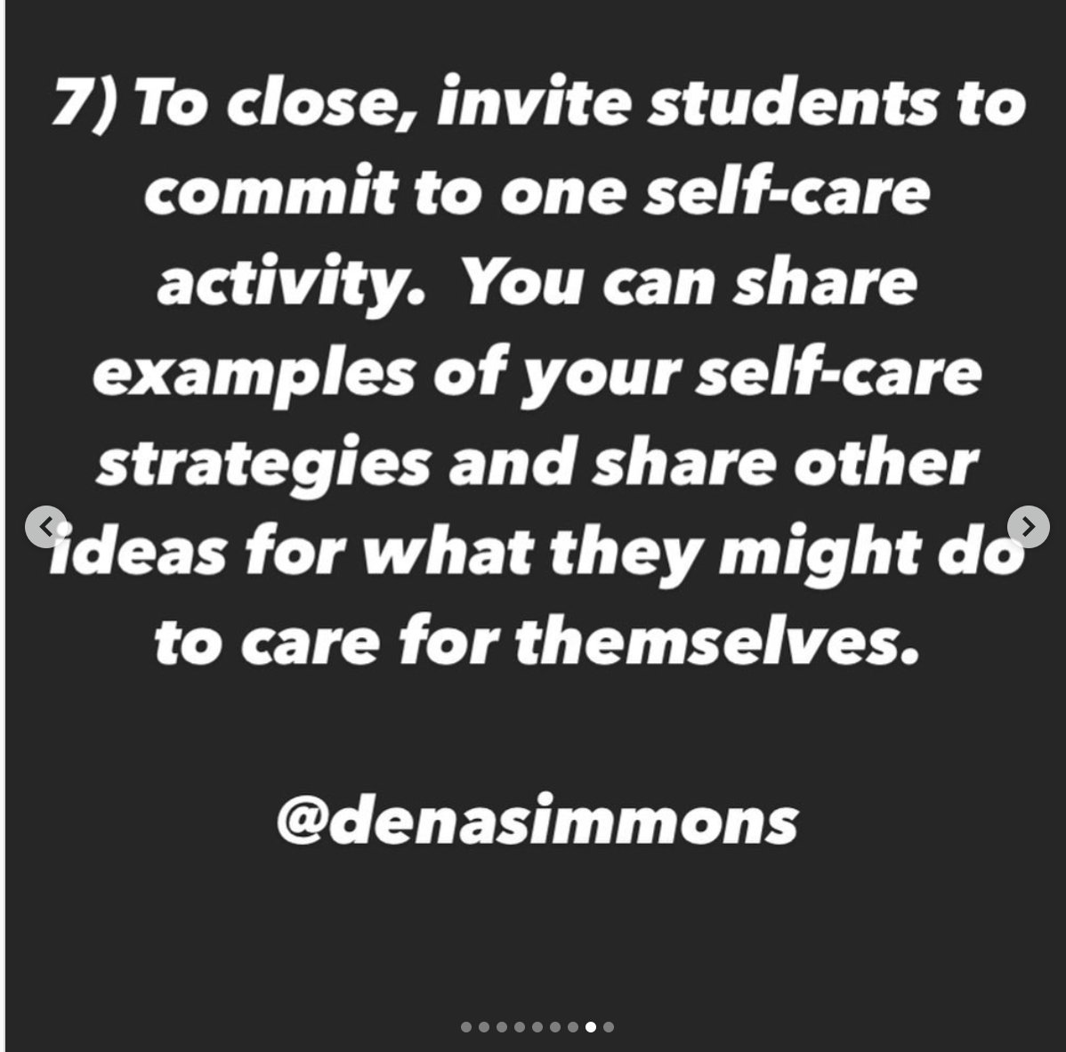 Here are just a few of <a href="/DenaSimmons/">Dena Simmons</a> great ideas on talking to your students about the Capitol insurrection.  

Link to full post: instagram.com/p/CJuvn3ZB2xO/…