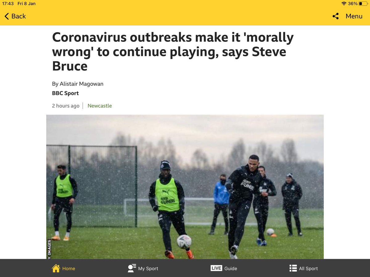 HighfieldSoluti's tweet photo. At last a football manager with sense. Lockdown means lockdown https://t.co/lutRNEbv4g