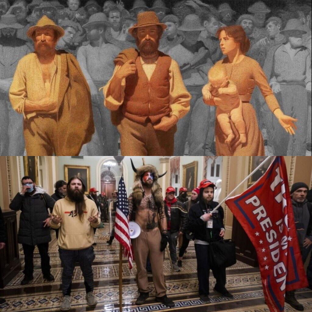 tersiterossi's tweet photo. In alto, il 1901. 
In basso, il 2021. 
Qualcosa è andato storto... https://t.co/F7BbNdcaAx