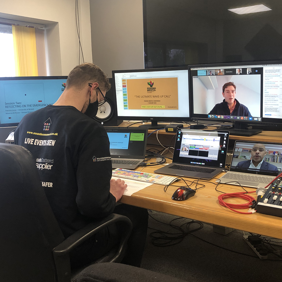 It was great to host the fully virtual @FeedingBristol Conference 2021 yesterday. All participants connected remotely and it was run by our socially distanced technical team at our studio facility. Great to work towards such an important cause. 
#events #virtualevents