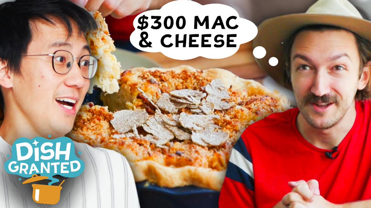 wearewatcher's tweet photo. OUR NEW SHOW IS HERE! Can I Make A $300 Mac &amp; Cheese For Shane? • Dish Granted https://t.co/qxMZsCzgMs https://t.co/JwpsgtdeXa
